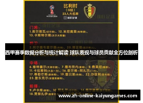 西甲赛季数据分析与统计解读 球队表现与球员贡献全方位剖析